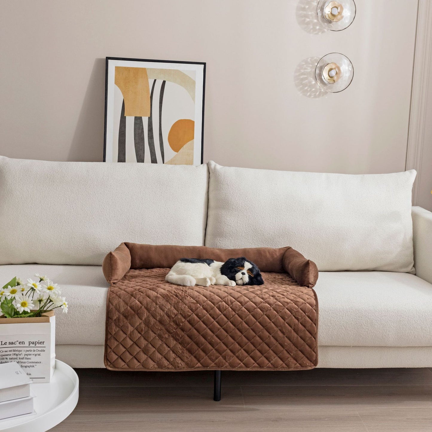 Fourpaws fluffy bank bed