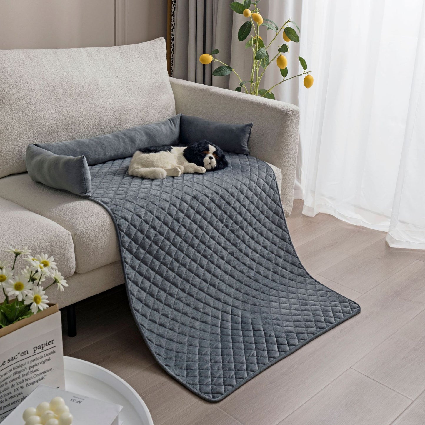 Fourpaws fluffy bank bed